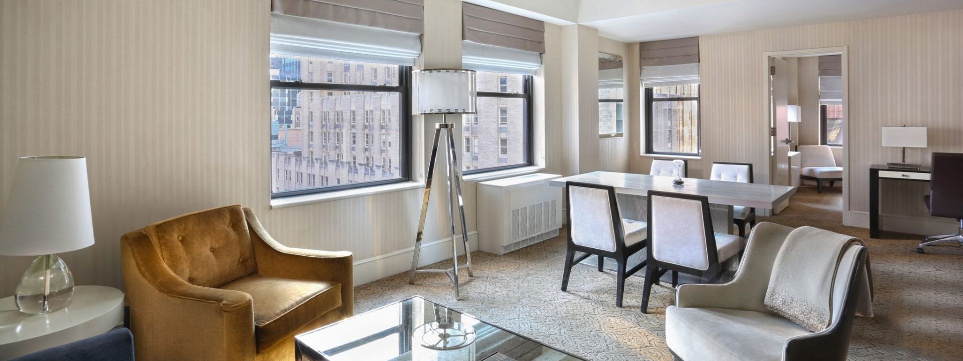 A terrace suite from The Benjamin Hotel in New York