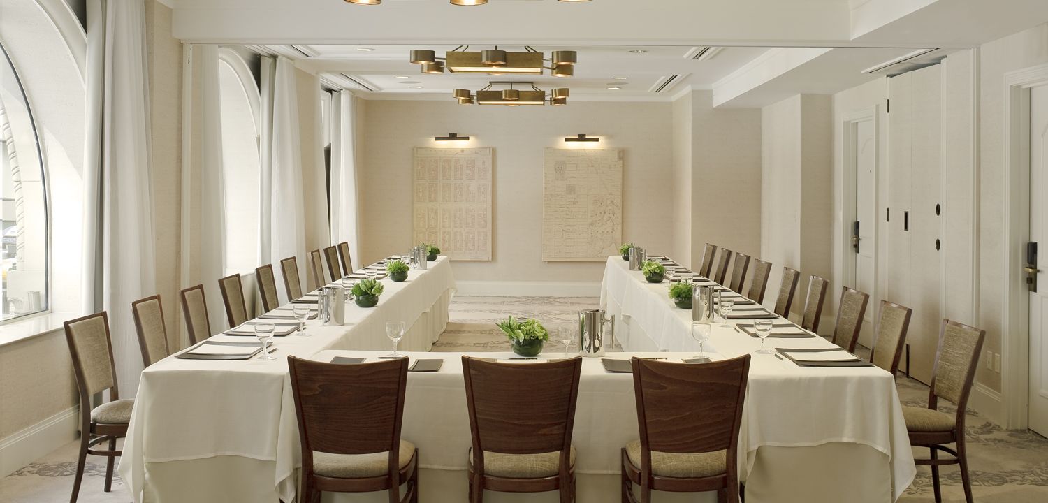 A wedding hall at The Benjamin Hotel in NYC