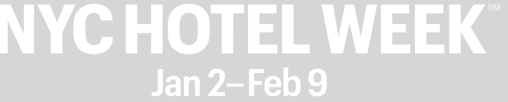 NYC Hotel Week Jan 2 - Feb 9